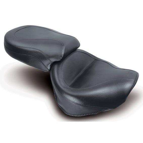 2-p wide touring vintage seat plain black