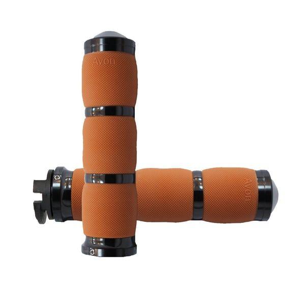 Avon air cushioned grips black anodized tan