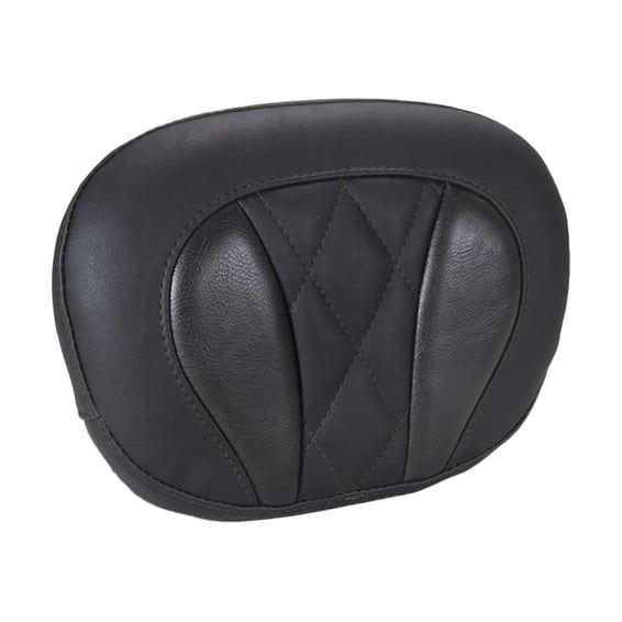 sissy bar back pad. Black. Deluxe Diamond