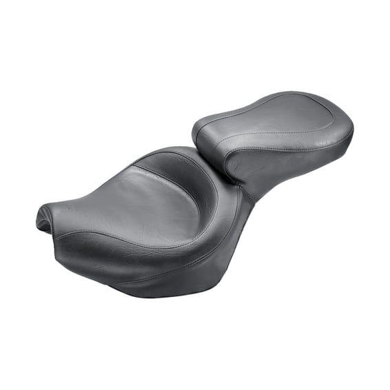 wide touring vintage seat plain black