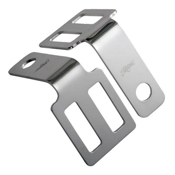 turn signal brackets, under seat mount. Polished