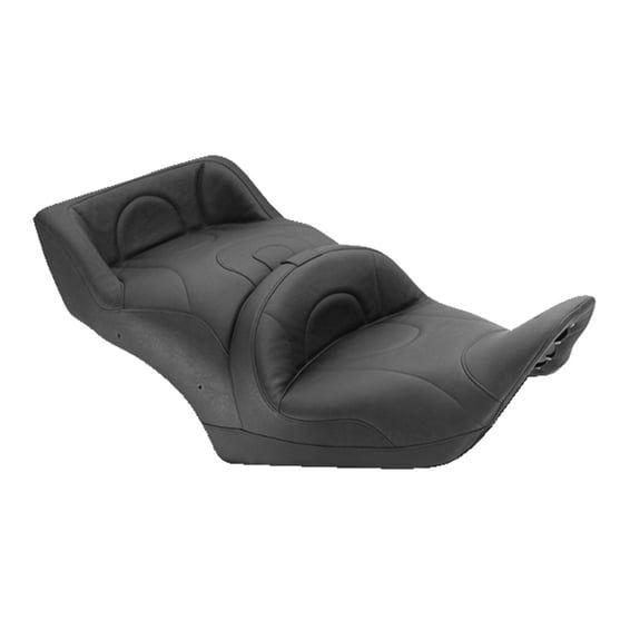1-piece 2-up touring seat heated plain black