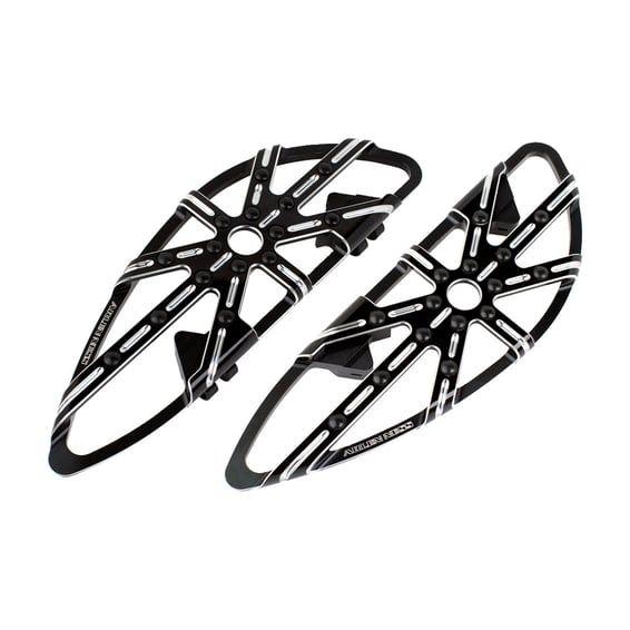 10-gauge rider floorboards black