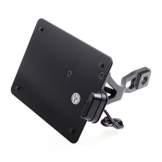 side mount license plate bracket black. AU