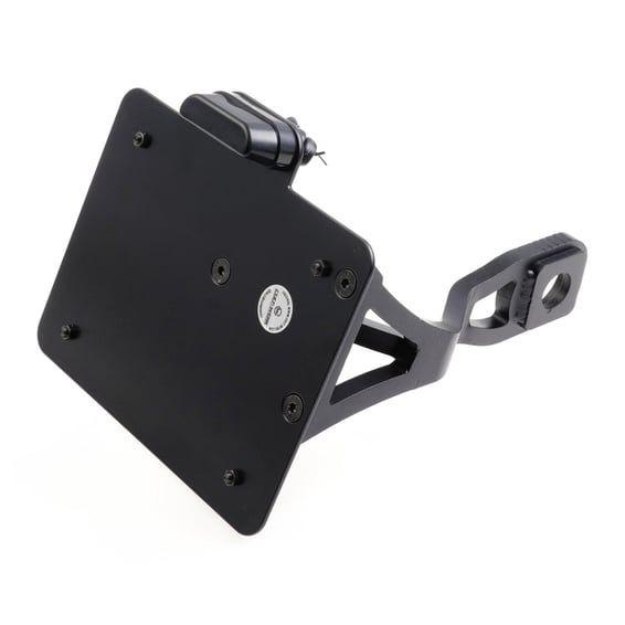 side mount license plate bracket black. CH