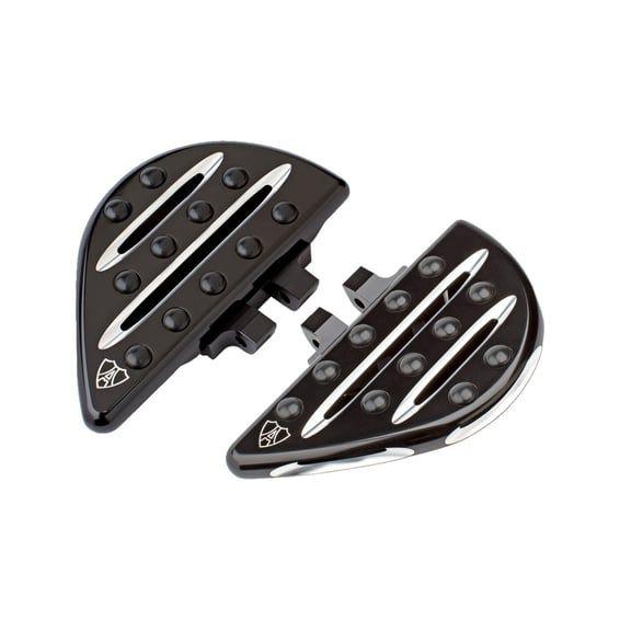 Deep cut passenger floorboards black