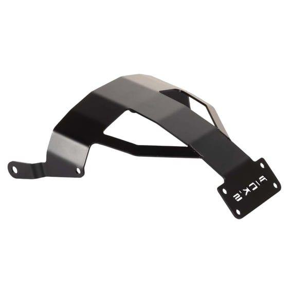 center license plate bracket. Black