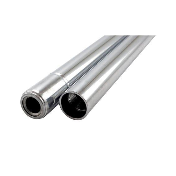 Fork tubes 41mm, 26-7/8". show chrome