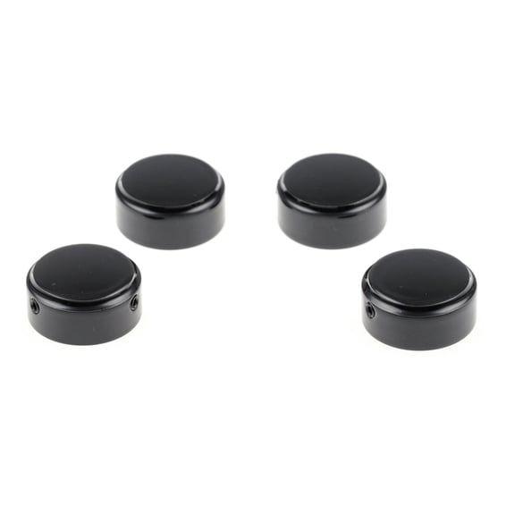 rear shock mount covers. Black