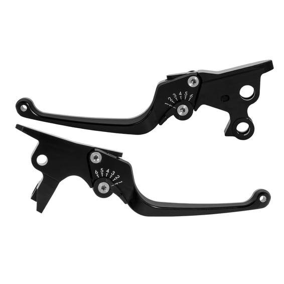 Classic brake & clutch lever set. Black