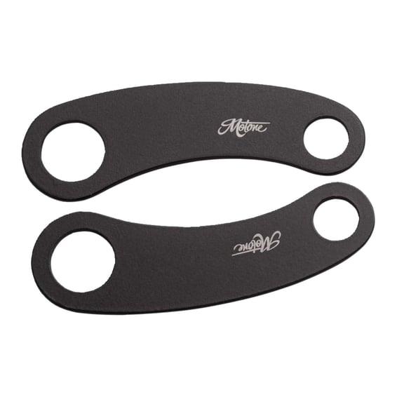 turn signal brackets, top shock mount. Black