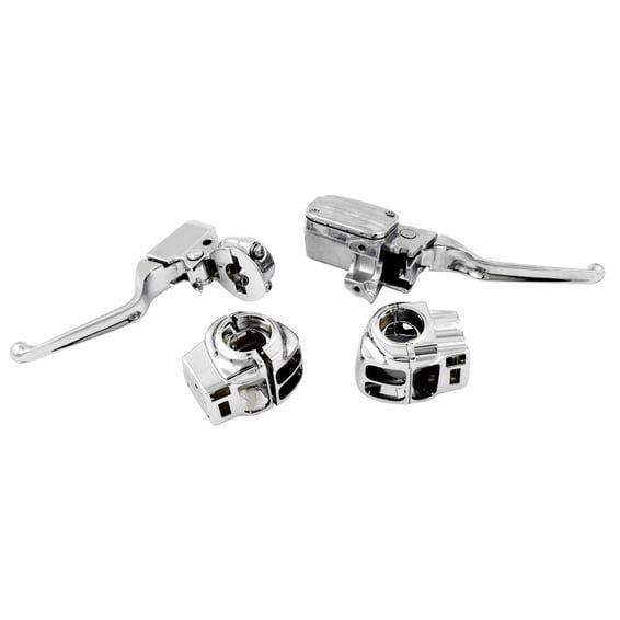 Handlebar control kit chrome