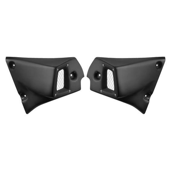 front side covers. Black