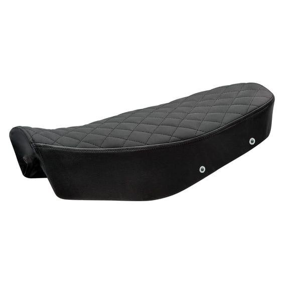 Scrambler seat. Black pleated