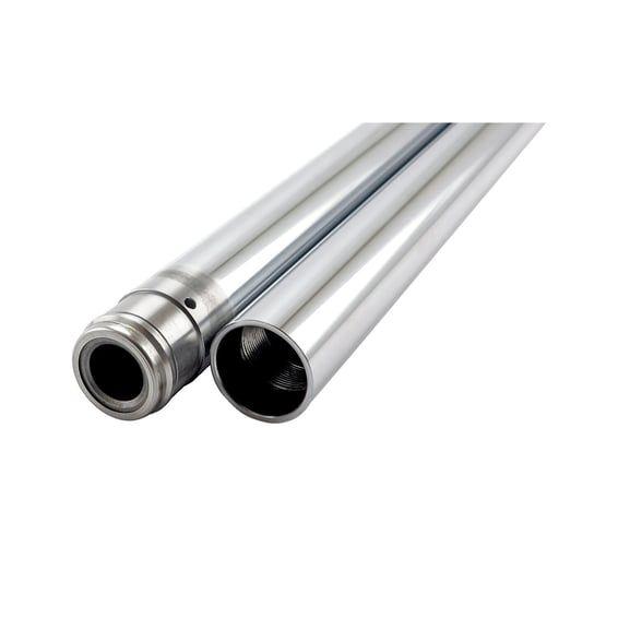 Fork tubes 41mm, 30-1/4". show chrome