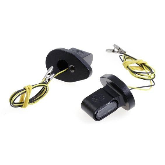 'Shorty' front turn signal kit. Black