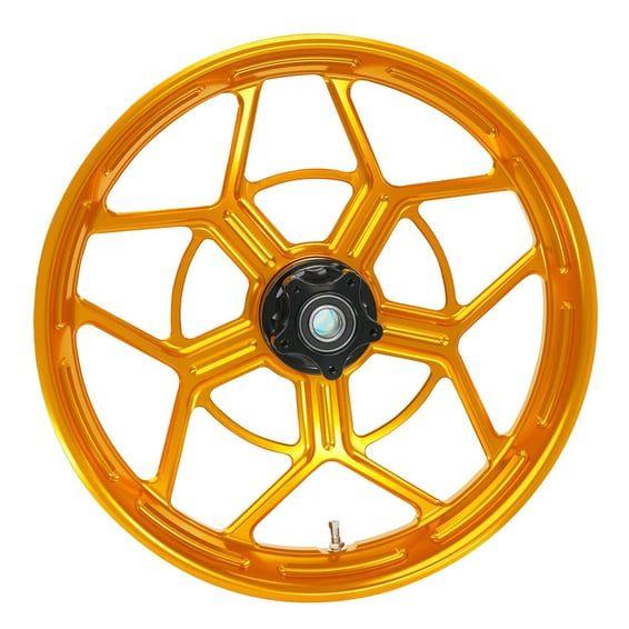 Speed 5 rim 21 x 3.5". Front. Gold