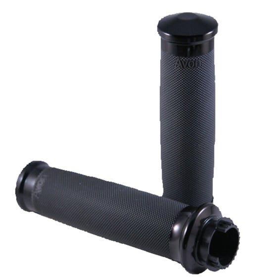 Avon MT Custom Contour grips black anodized