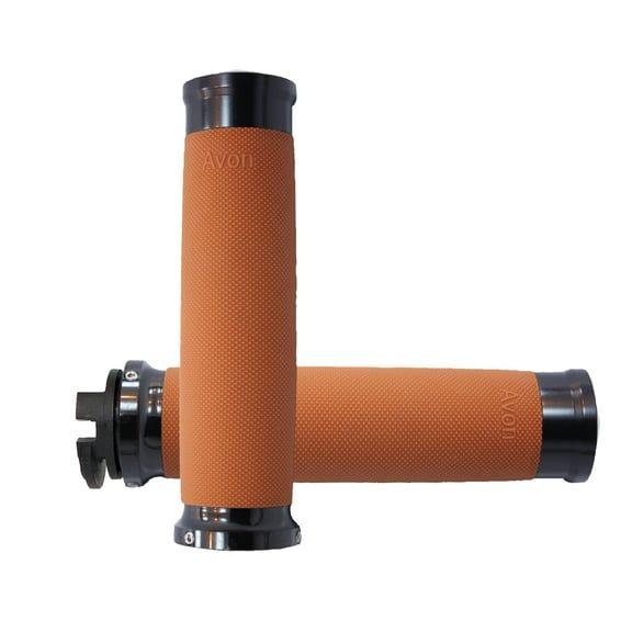 Avon custom grips anodized tan