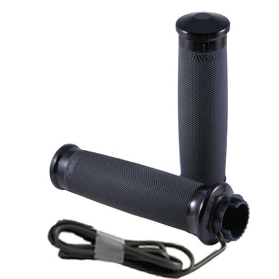 Avon MT Custom Contour heated grips black anodized