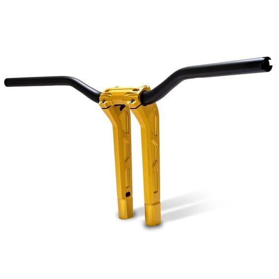 PM, 1-1/4" Phatbar & 14.5" riser kit. Gold Ops