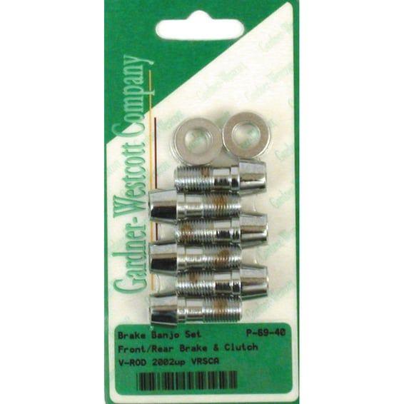 Banjo bolt set (pol. chrome)