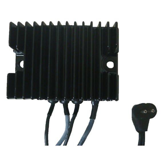voltage regulator/rectifier. Black