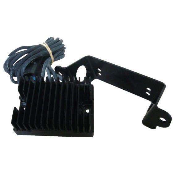 voltage regulator/rectifier. Black