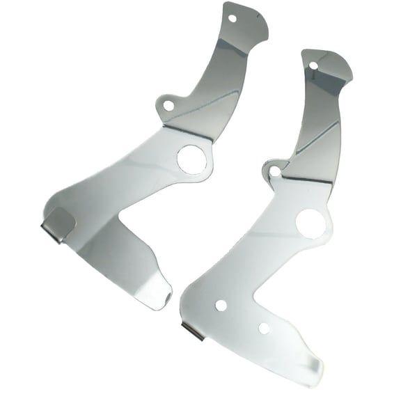 Softail, rear frame cover set. Chrome