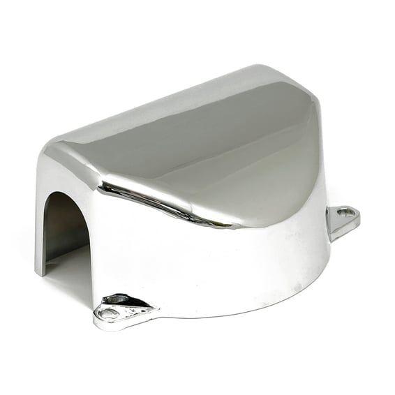 Handlebar clamp cover. Chrome