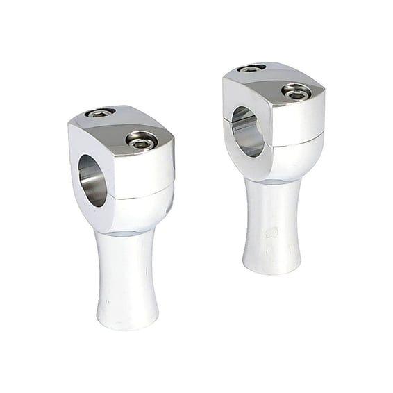 Dighton 3" domed risers. Chrome