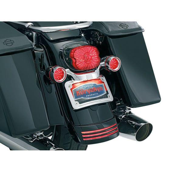 curved license plate mount. Chrome