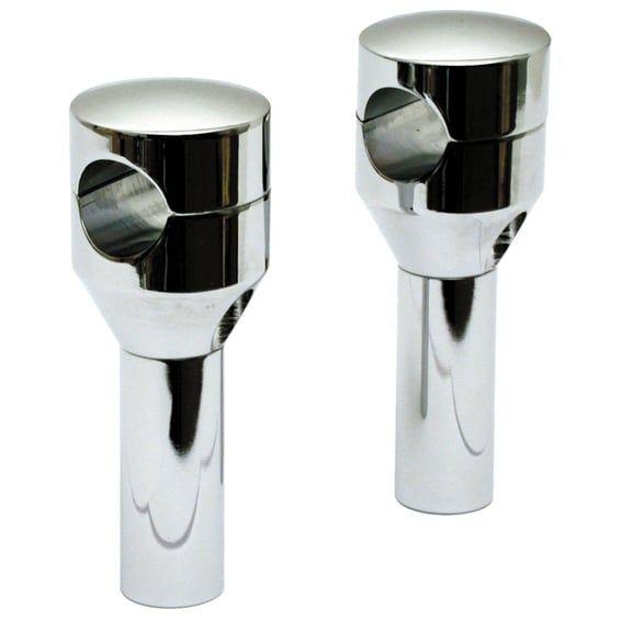 Glide riser set. 6" rise. Chrome